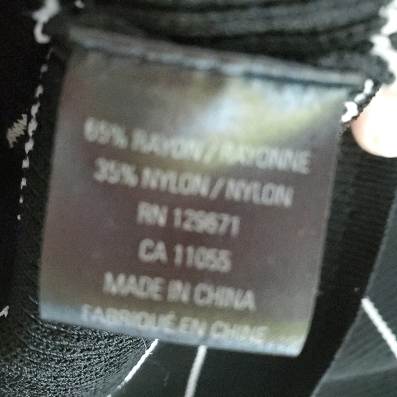 360 Sweater Black with White Striped Ribbed Phuket Top - Picture 7 of 7